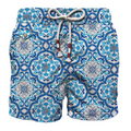MC2 Saint Barth Men Swimsuit Sicily Tile Blue