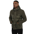 Yes Zee Men Wool Green Down Jacket