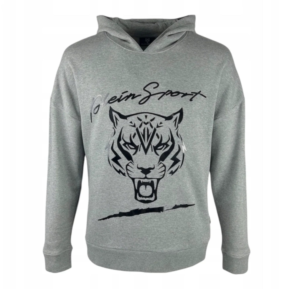 Plein Sport Man Hooded Sweatshirt Grey