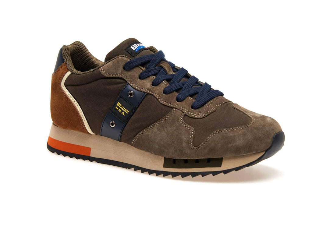 Blauer Men's Sneakers F3QUEENS01/WAX Military/Brown