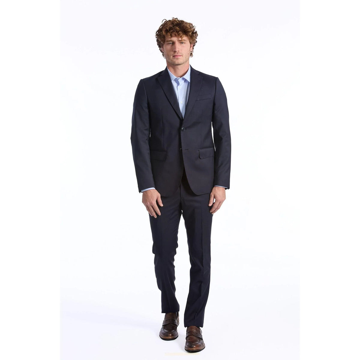 Baldinini Trend Men Wool Blue Suit