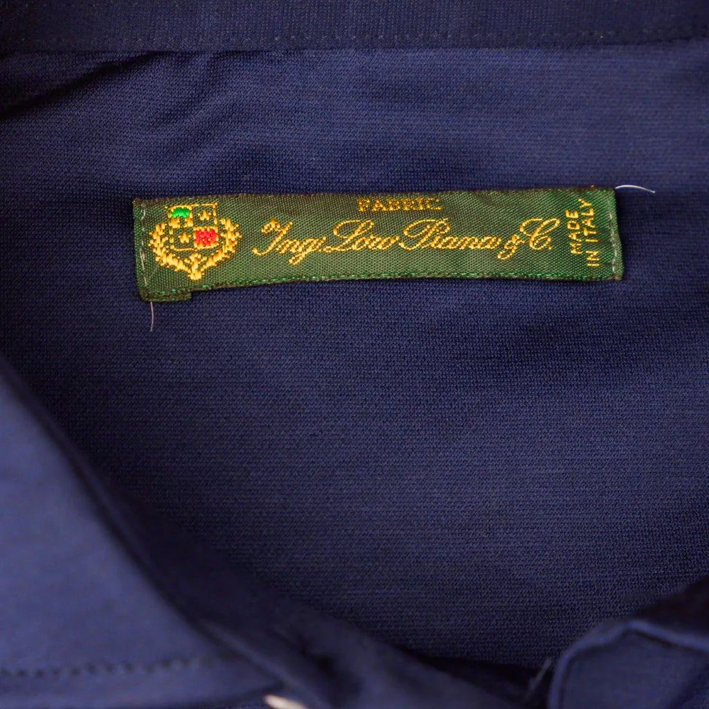 Loro Piana Man Light Polo in Blue Wool