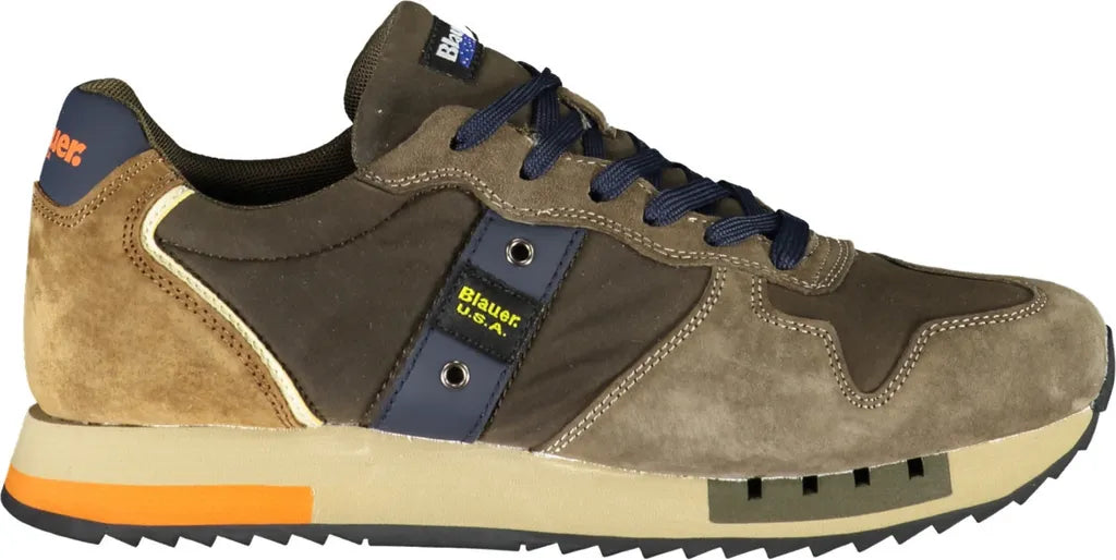 Blauer Men's Sneakers F3QUEENS01/WAX Military/Brown