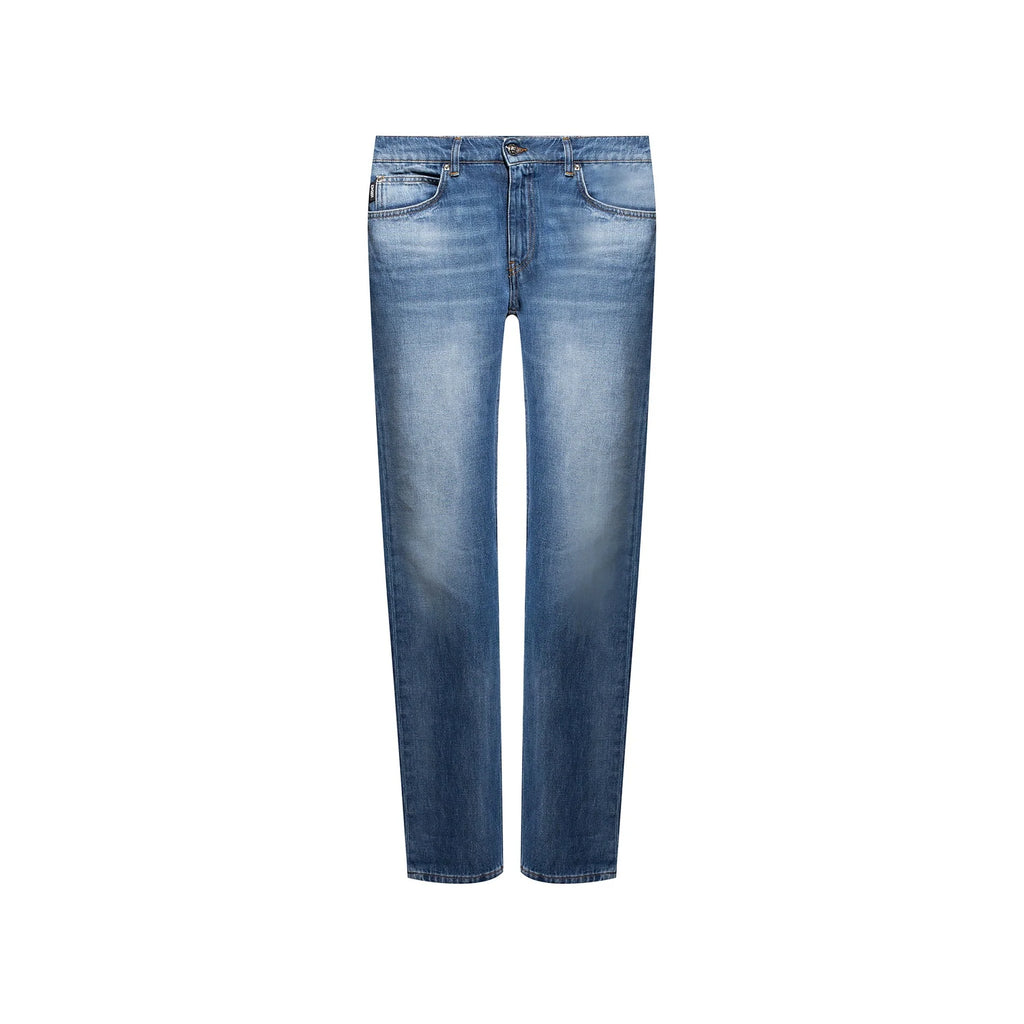 Versace Cotton Logo Denim Jeans