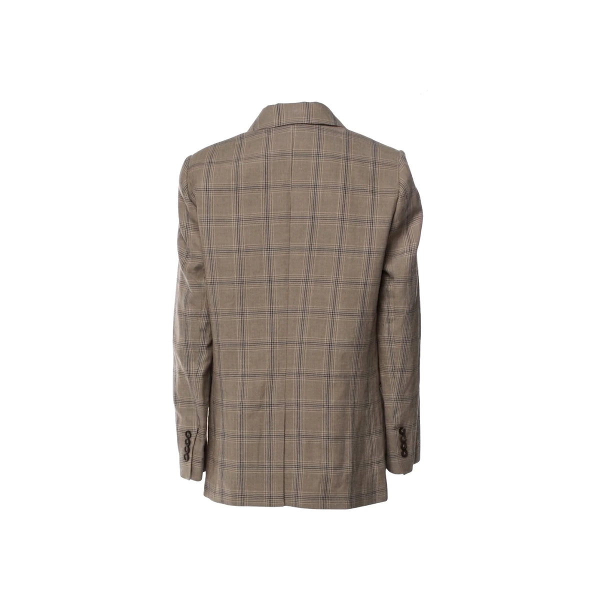 Brunello Cucinelli Prince Of Wales Linen Blazer