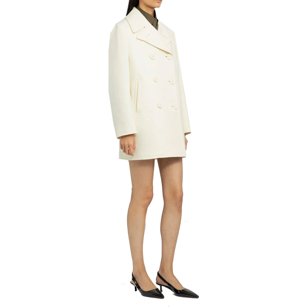 Prada Double-Breasted Wool Coat