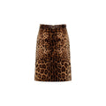 Max Mara Studio Leopard Falange Skirt