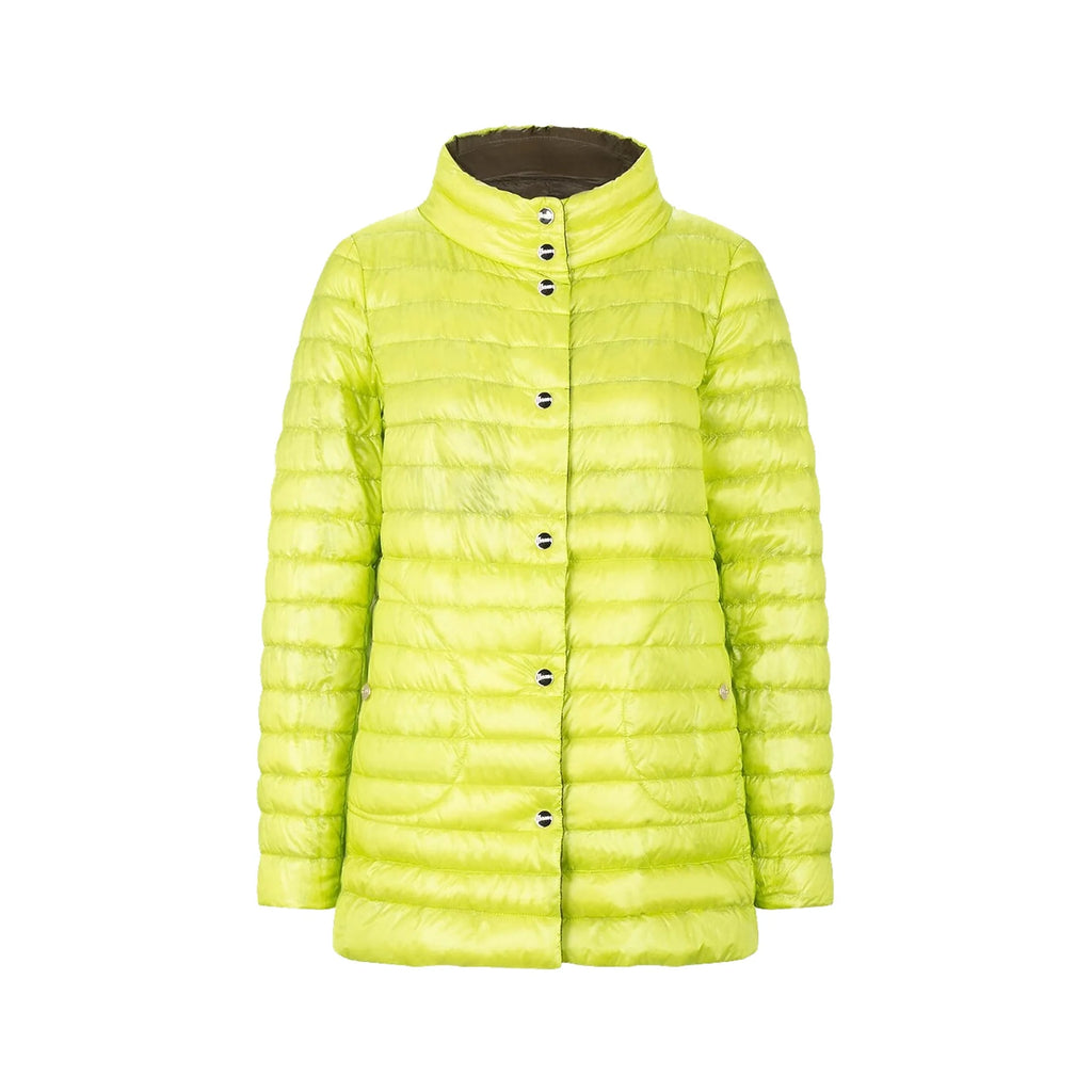 HERNO Ultralight reversible A-line down Coat