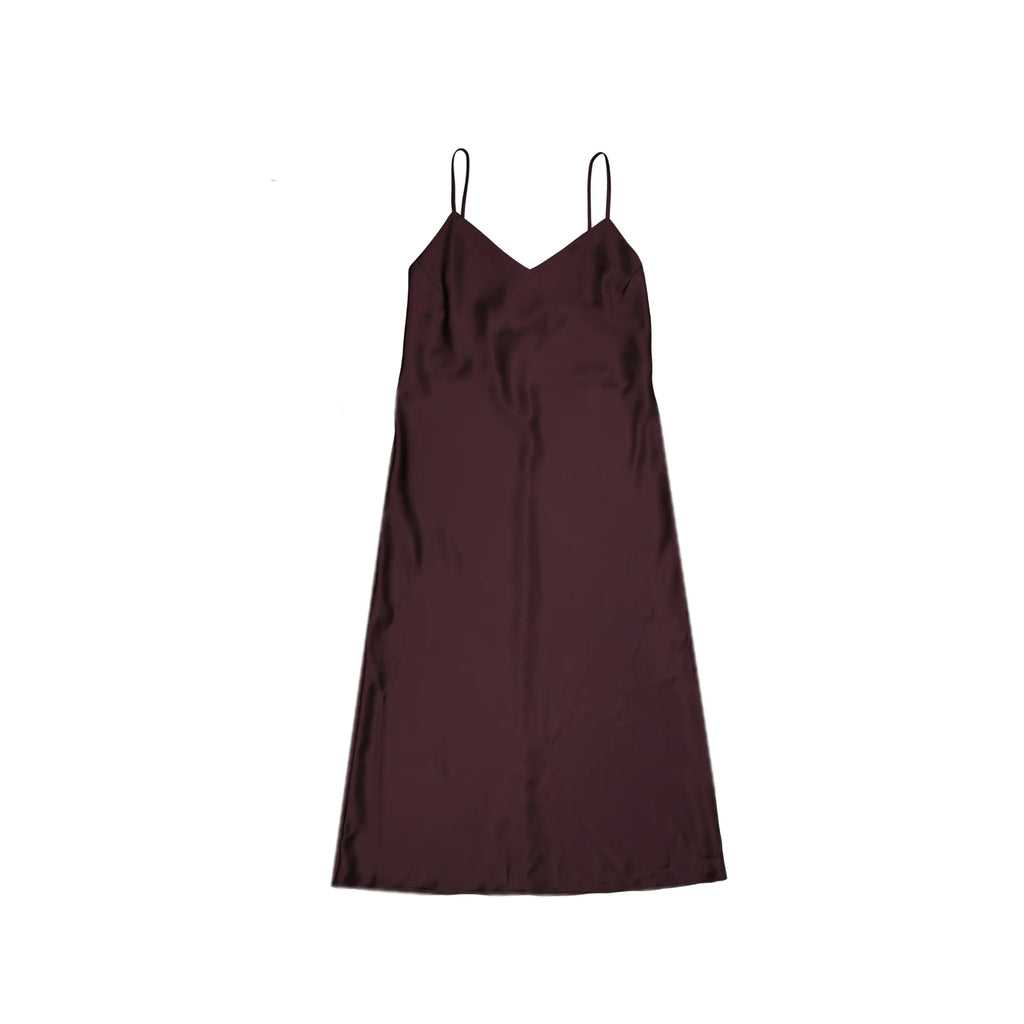 Blanca Vita Acacia Satin Slip Midi Dress