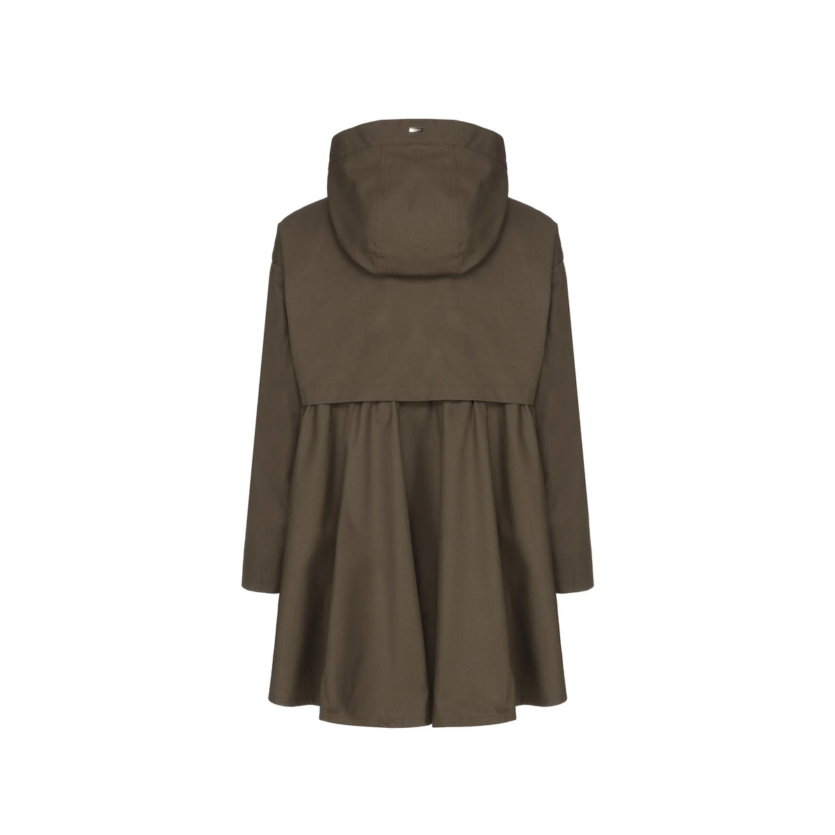 Herno Ruffled Flared Coat