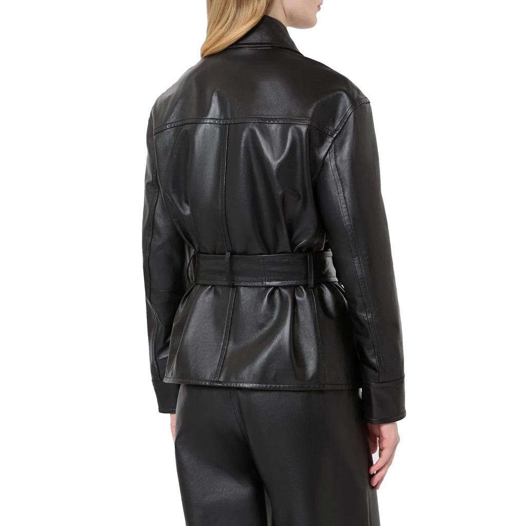 Max Mara Studio Nappa Leather Giusto Jacket