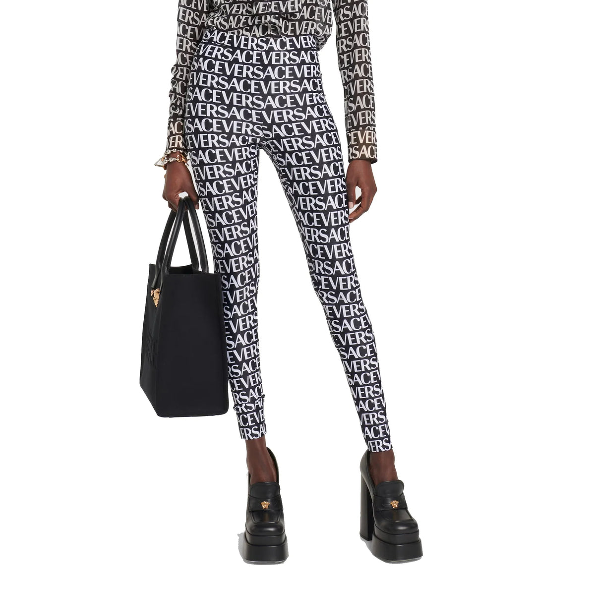 Versace Logo Leggings