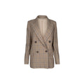 Brunello Cucinelli Prince Of Wales Linen Blazer