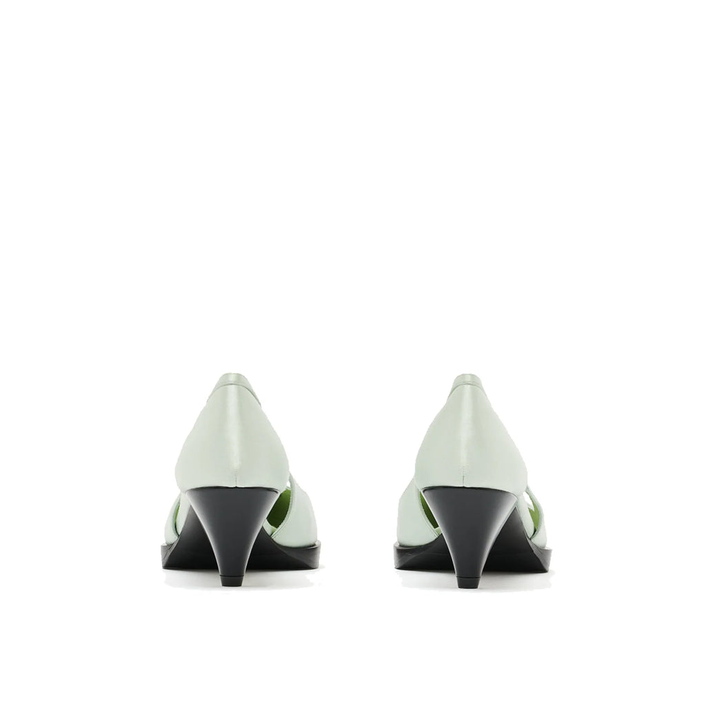 Prada Cut-Out Satin Pumps