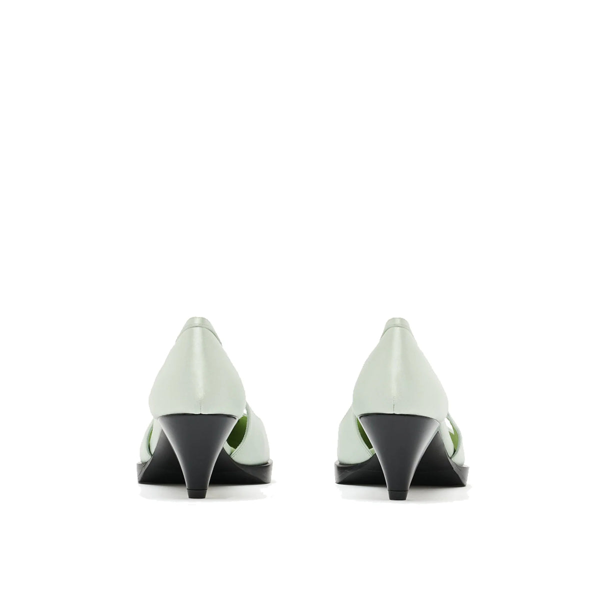 Prada Cut-Out Satin Pumps