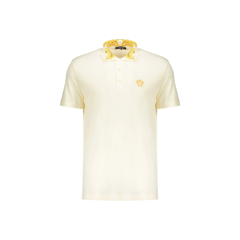 Versace Contrast Collar Polo