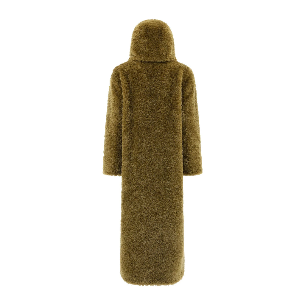 HERNO CURLY FAUX FUR Coat