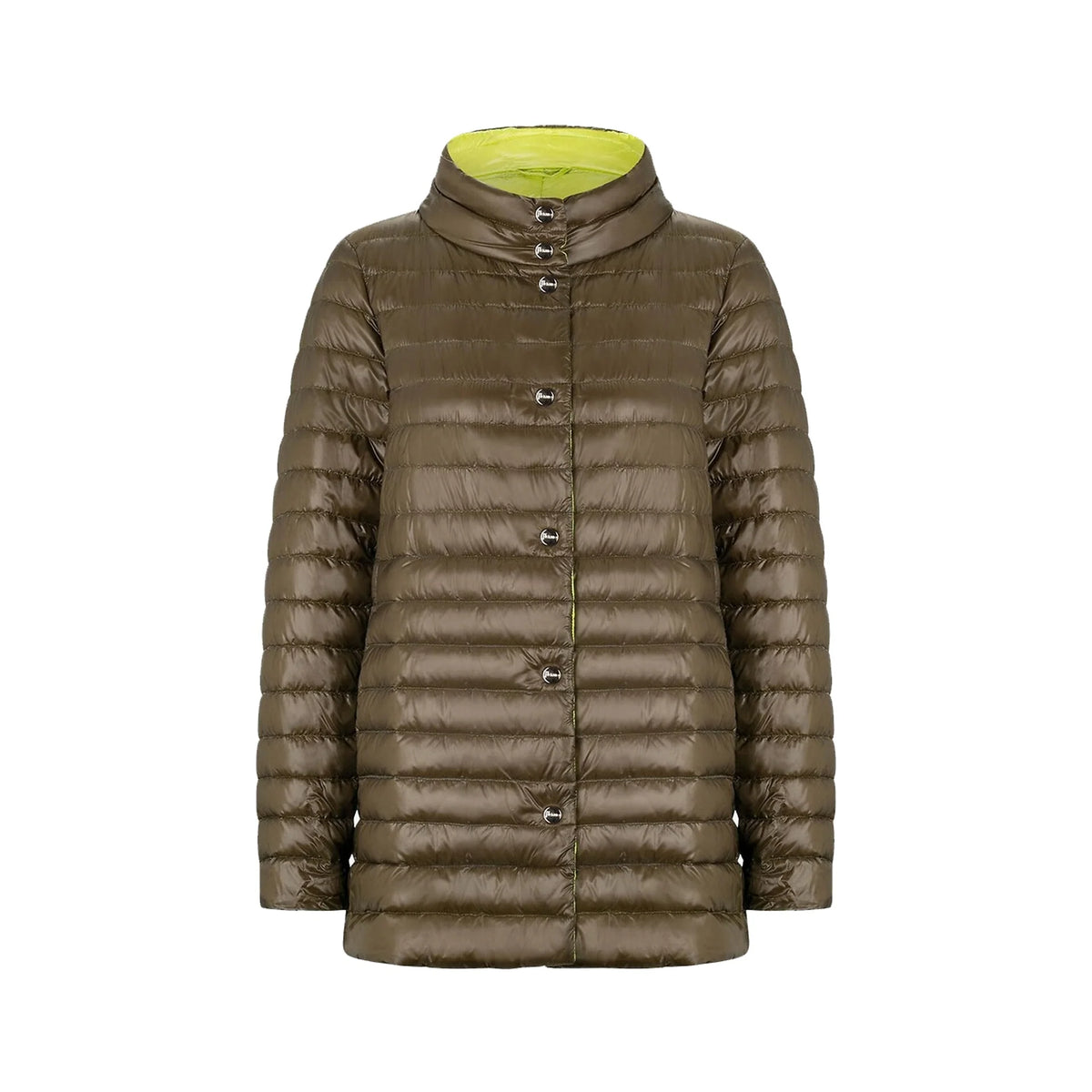 HERNO Ultralight reversible A-line down Coat