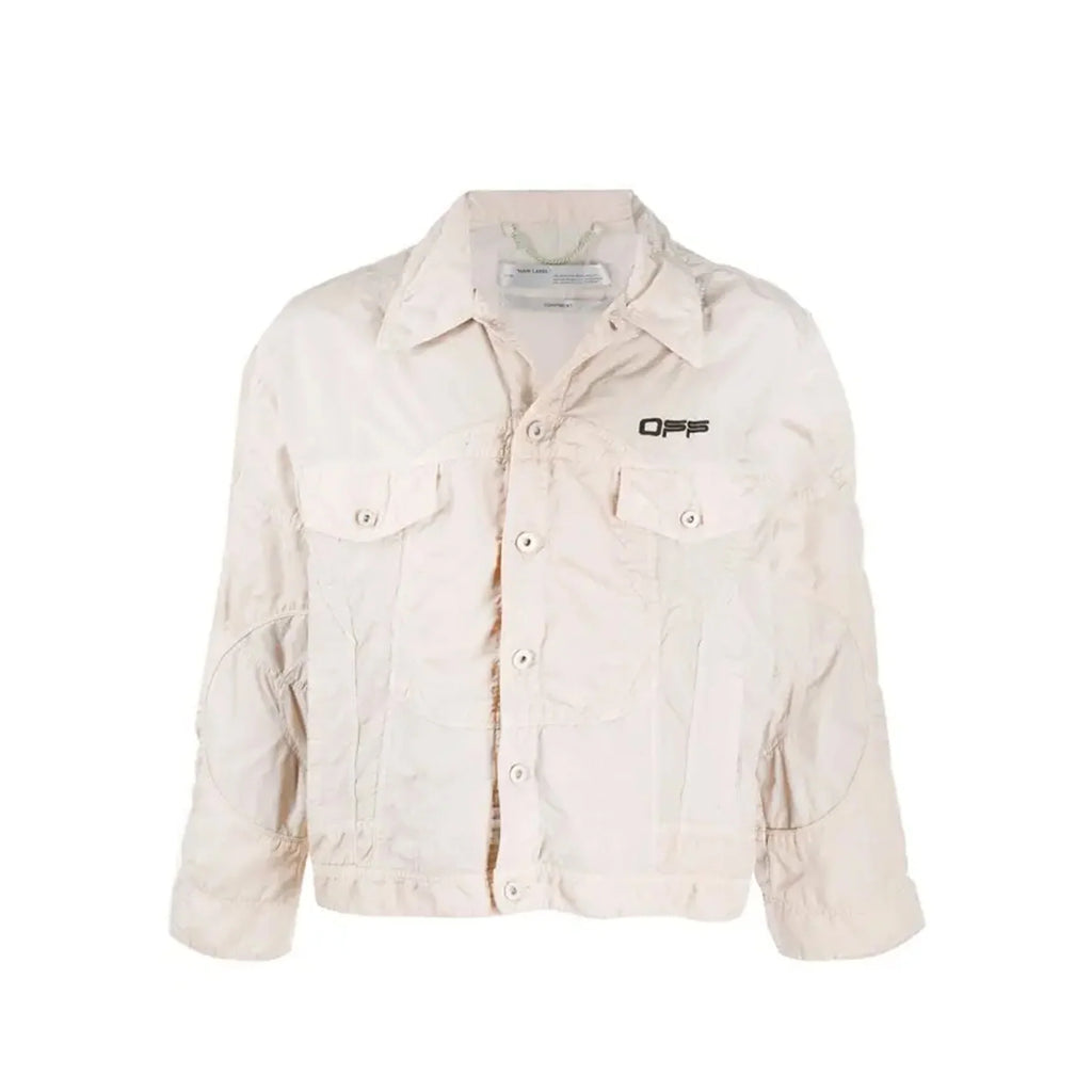 Off-White Logo Windbreaker Bomber Jacket