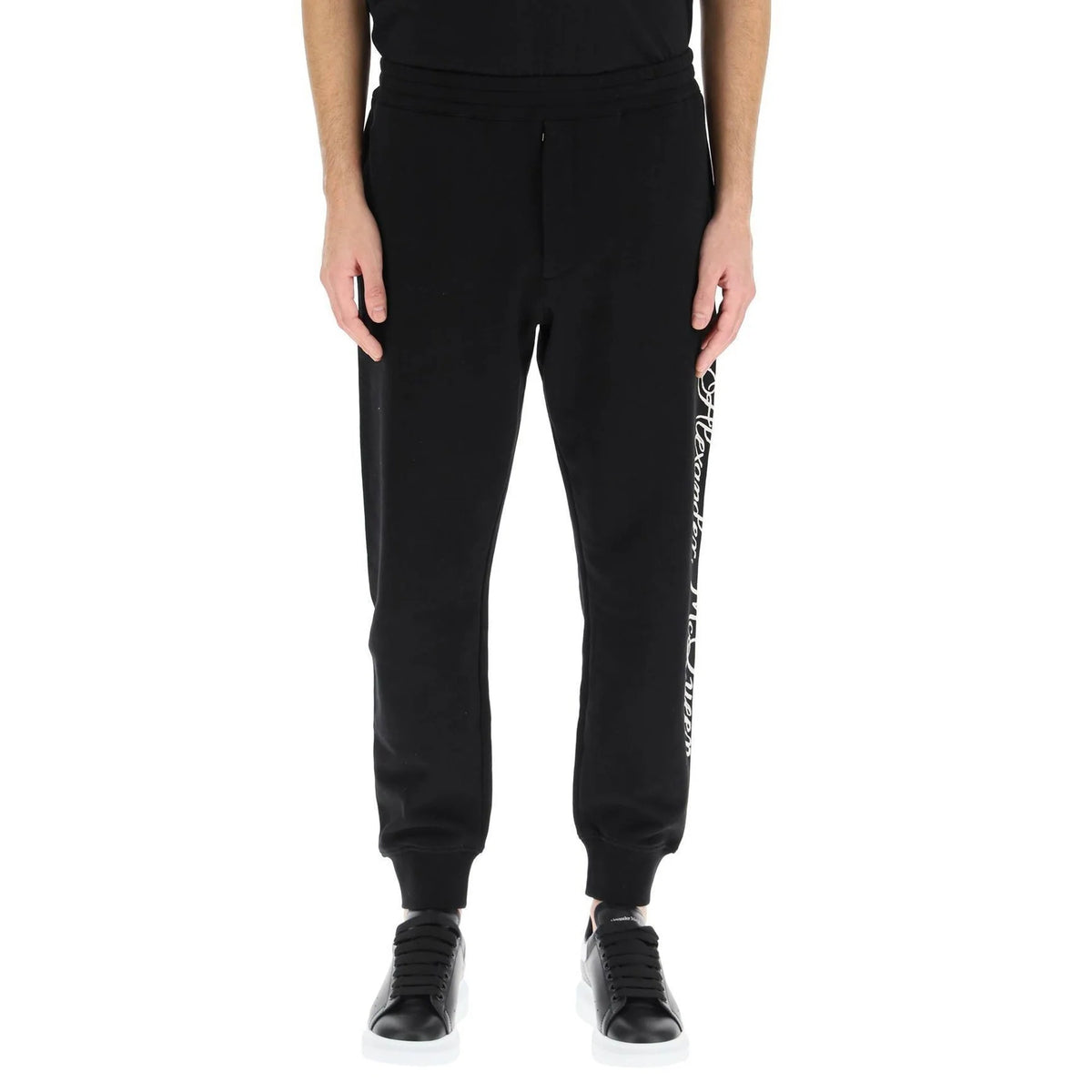 Alexander Mcqueen Logo Cotton Pants