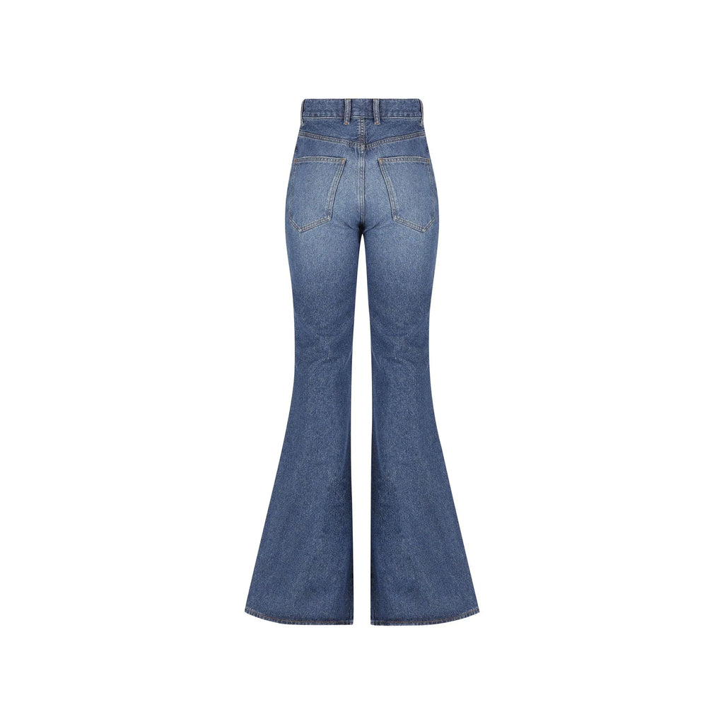 Chloe Cotton Denim Flared Jeans