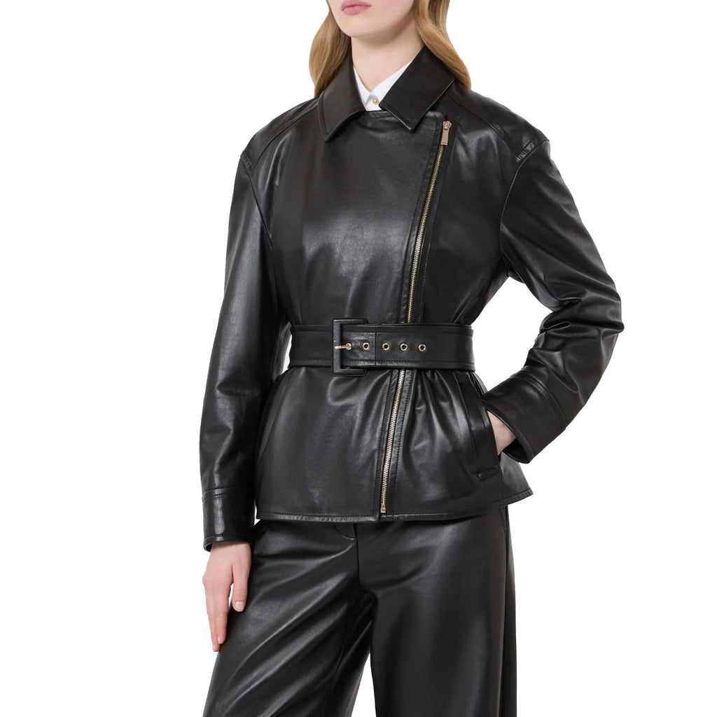 Max Mara Studio Nappa Leather Giusto Jacket