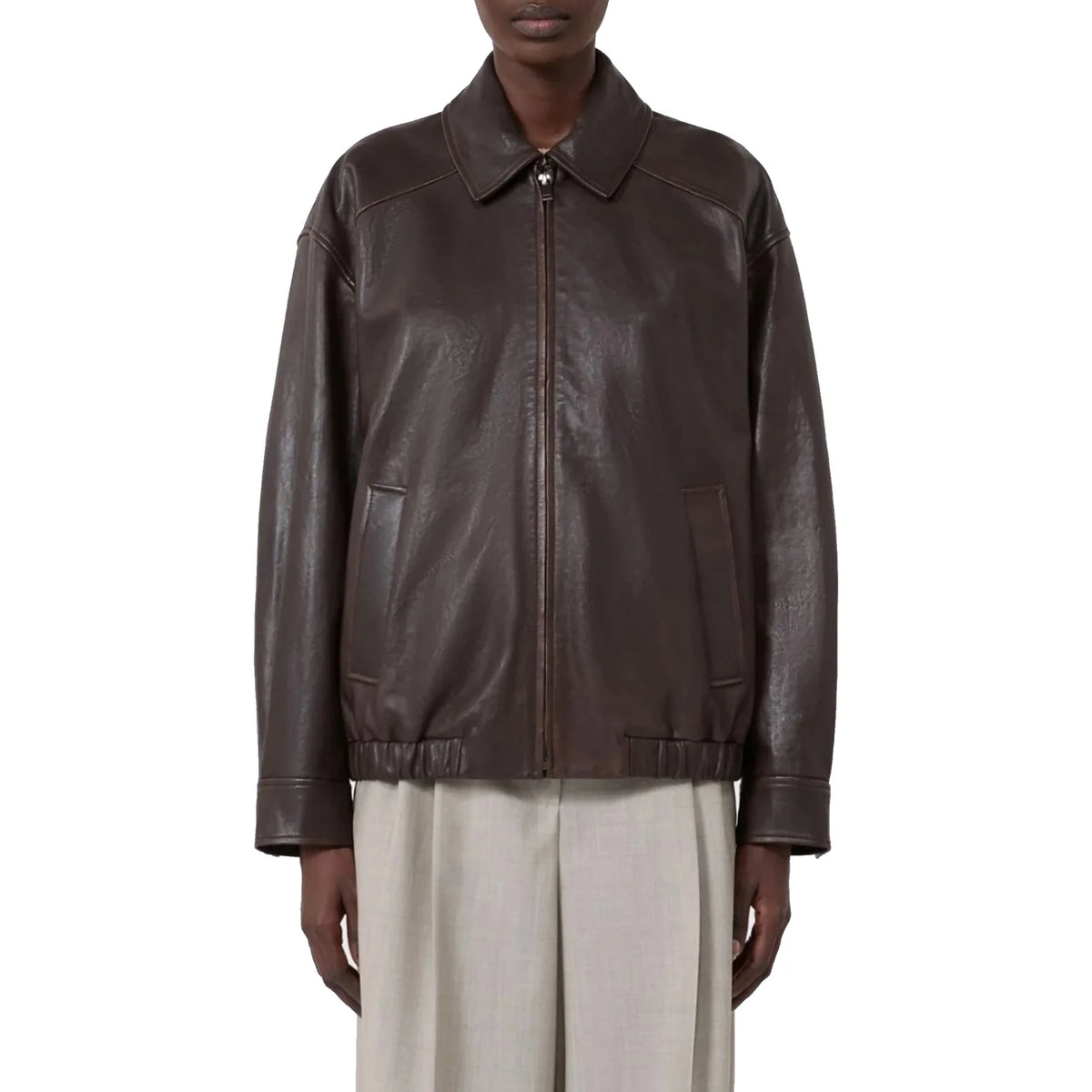 Max Mara Weekend Cose Leather Jacket