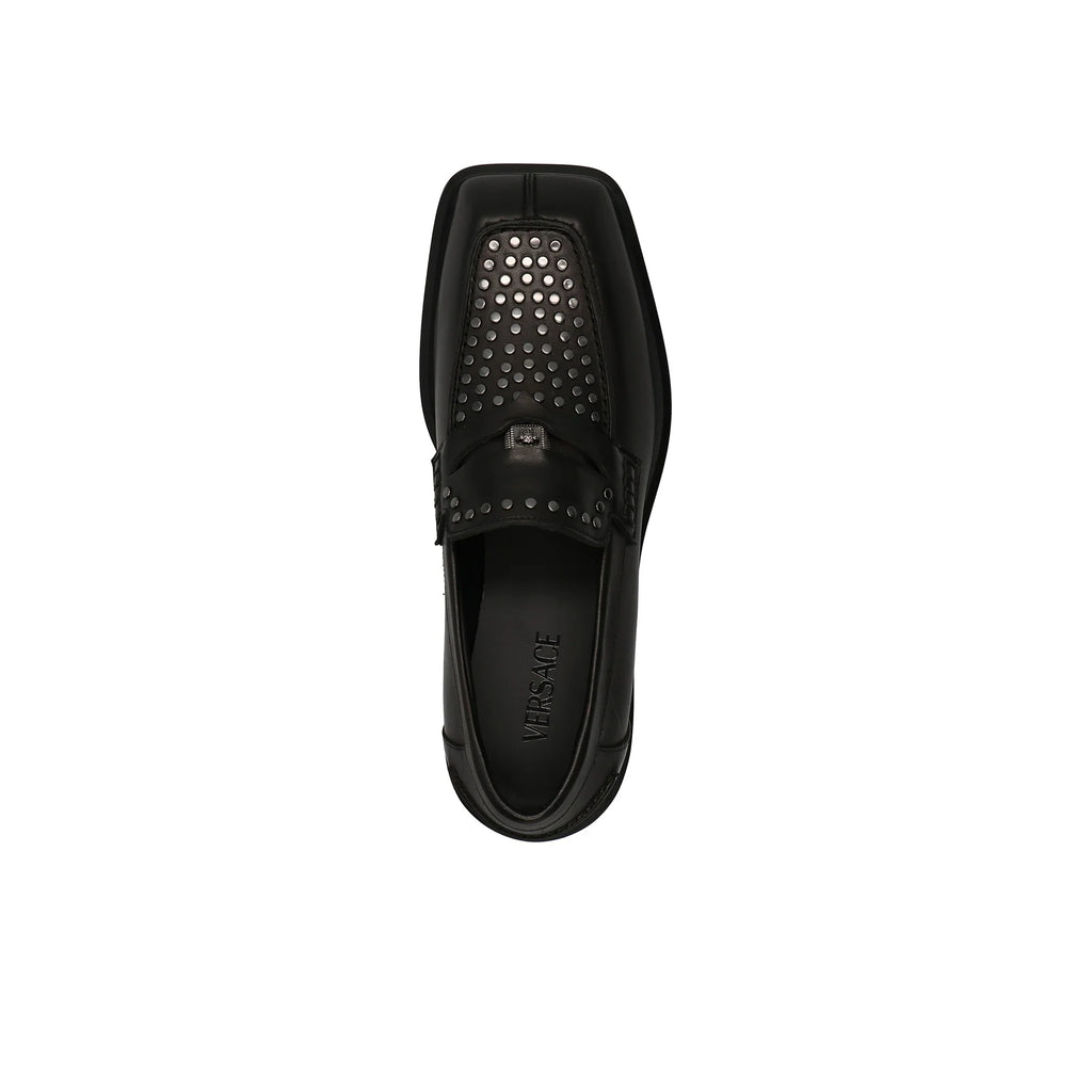 Versace Medusa Leather Loafers