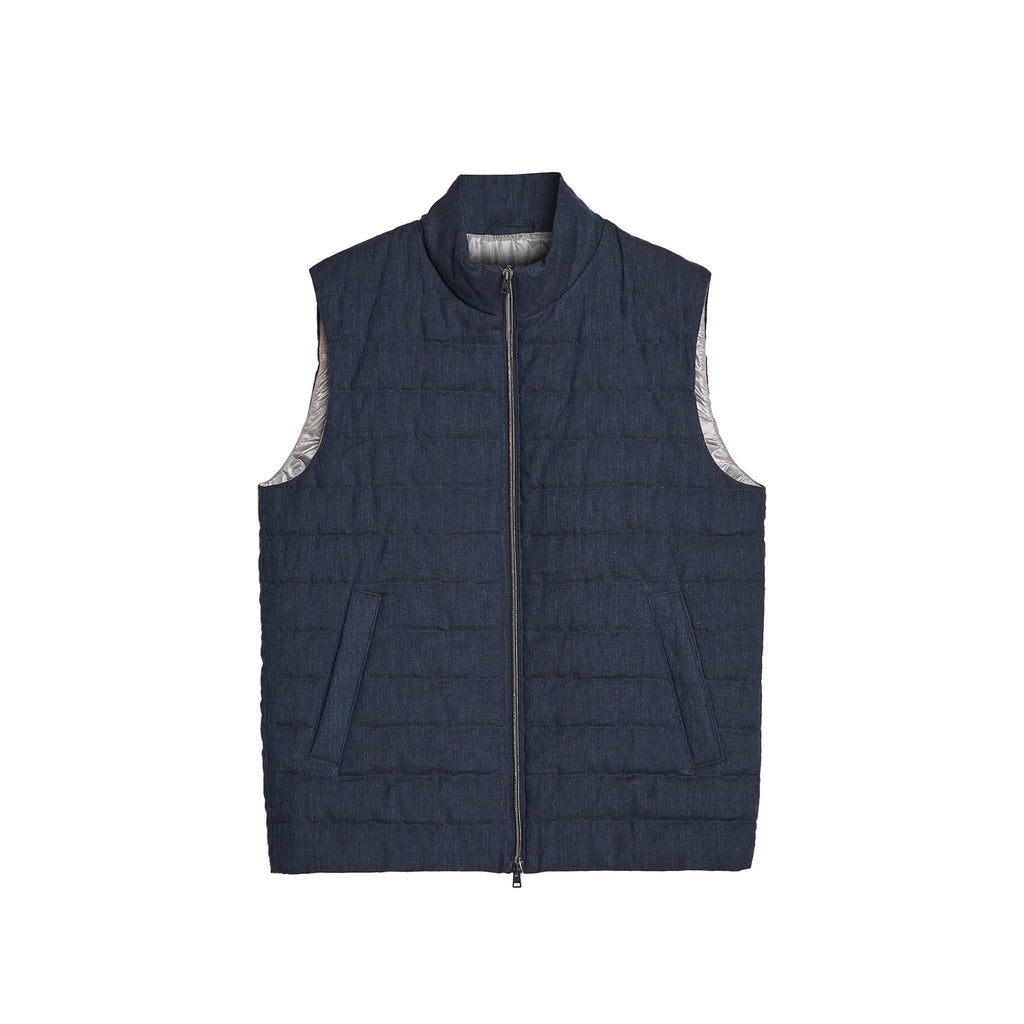 Herno Linen Down Gilet
