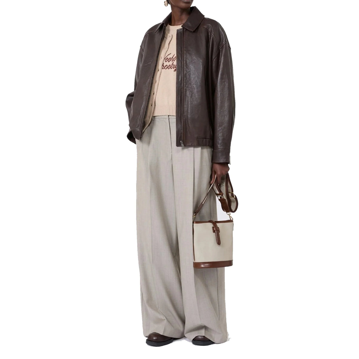 Max Mara Weekend Cose Leather Jacket