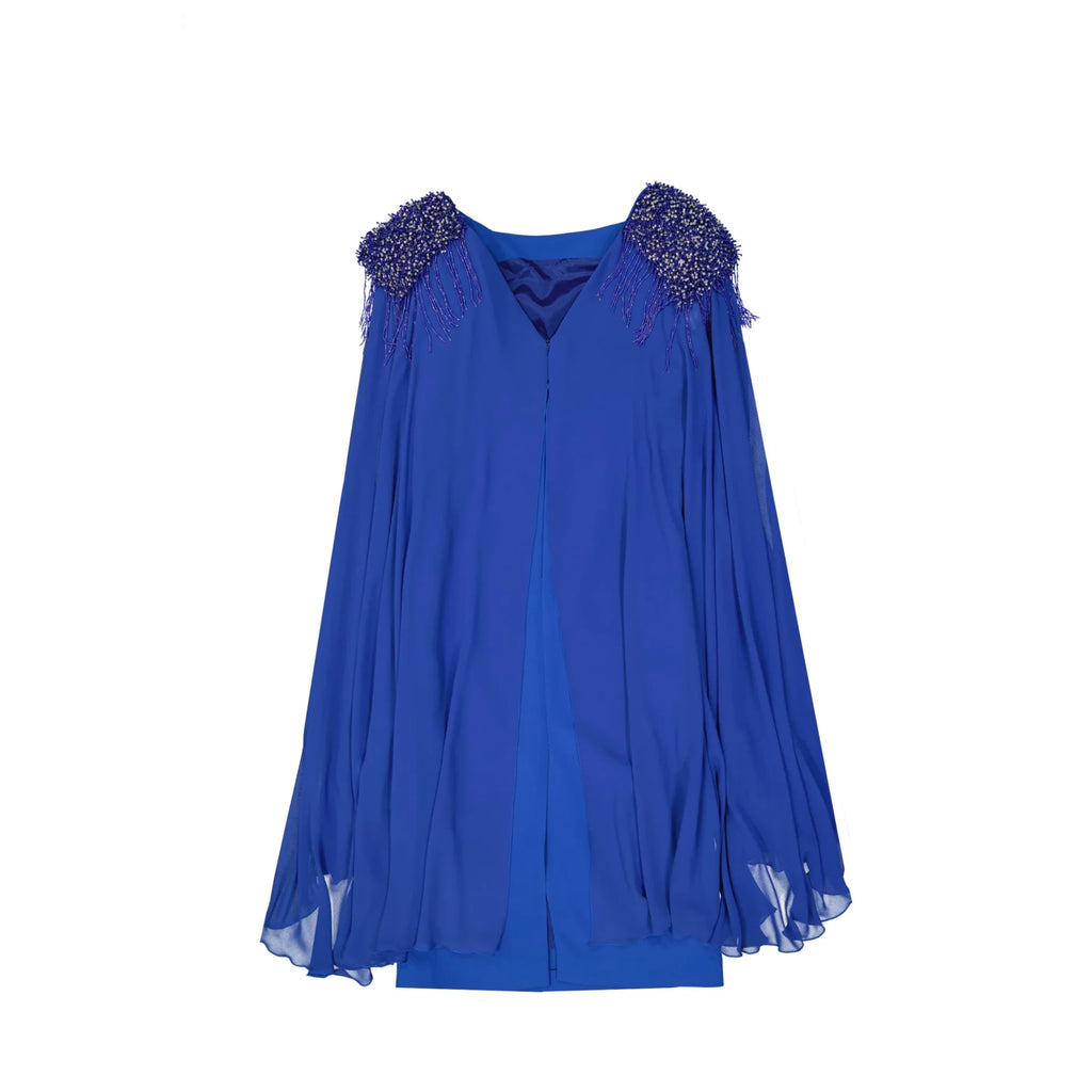 Ivan Montesi Beaded Shoulders Dress