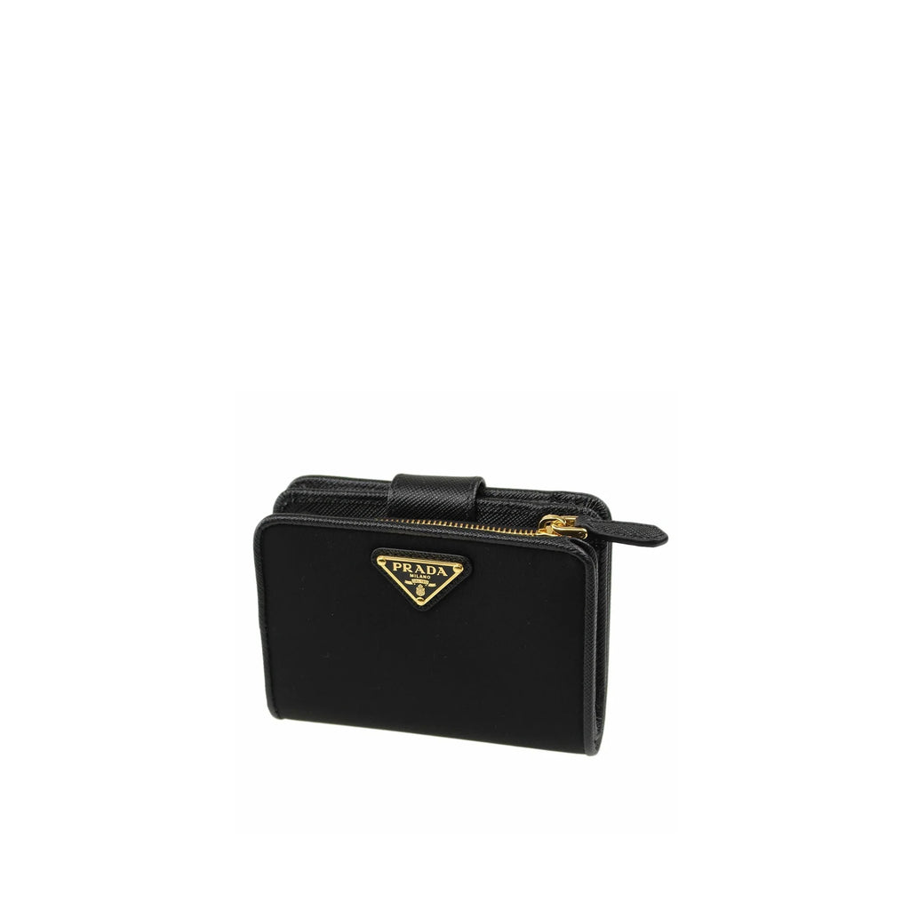 Prada Nylon and Leather French Wallet