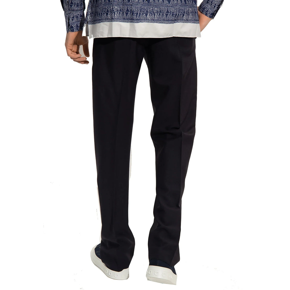Salvatore Ferragamo Cotton And Silk Pants