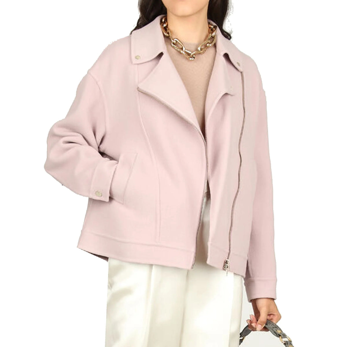 HERNO Wool Biker Jacket