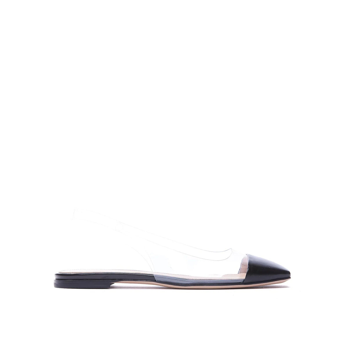 Gianvito Rossi Plexi Slingback Flats