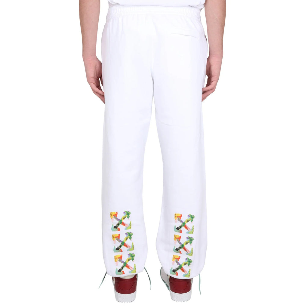 Off-White Cotton Logo Sweatpants