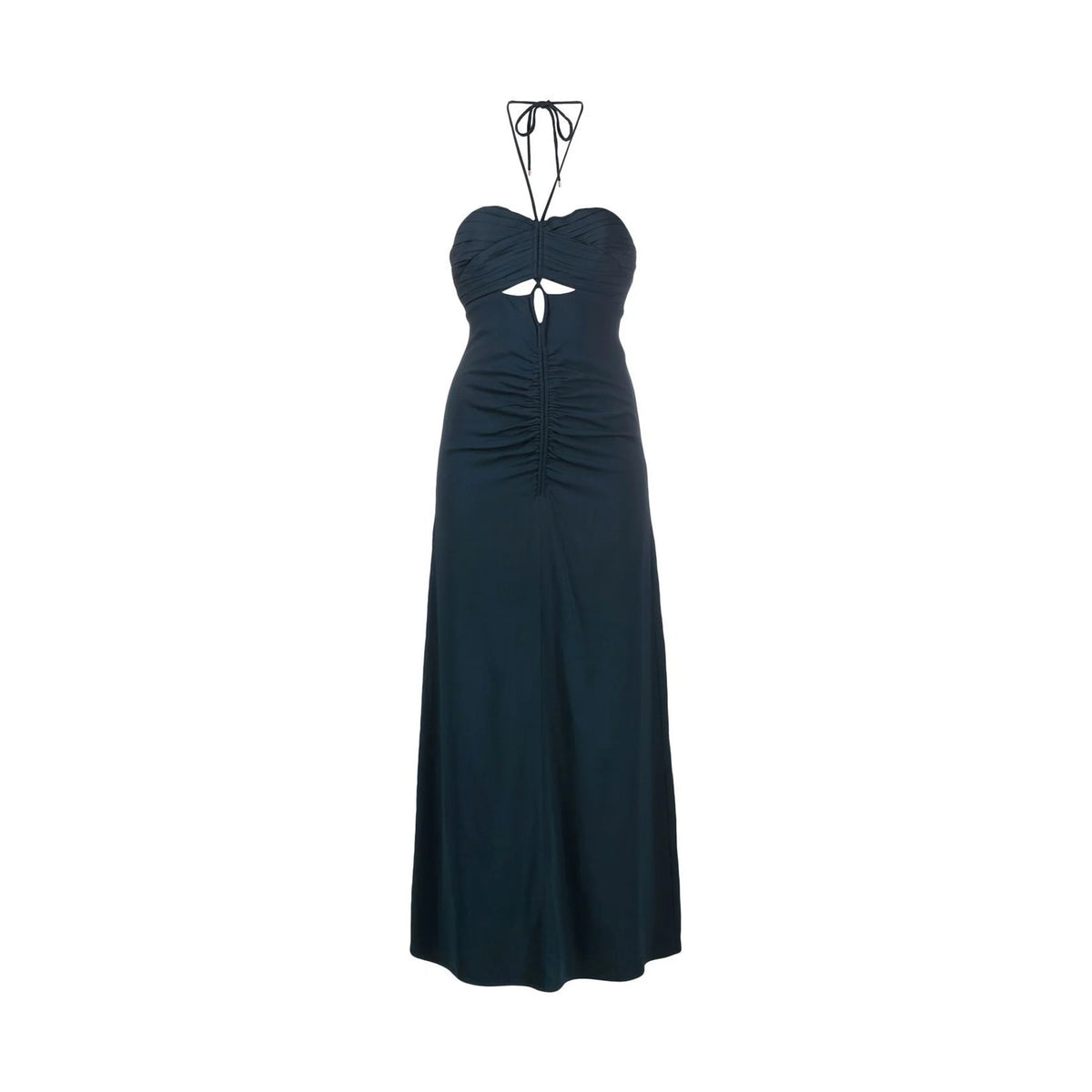 Self-Portrait Cut-Out Ruched Maxi Dress