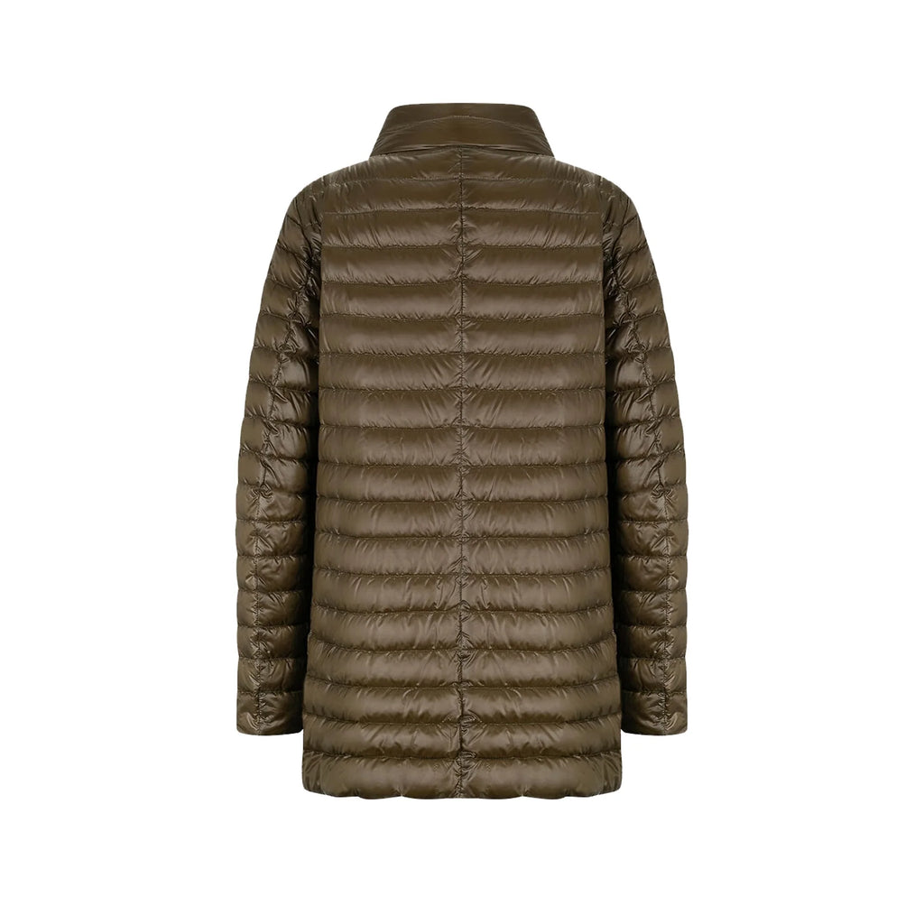 HERNO Ultralight reversible A-line down Coat