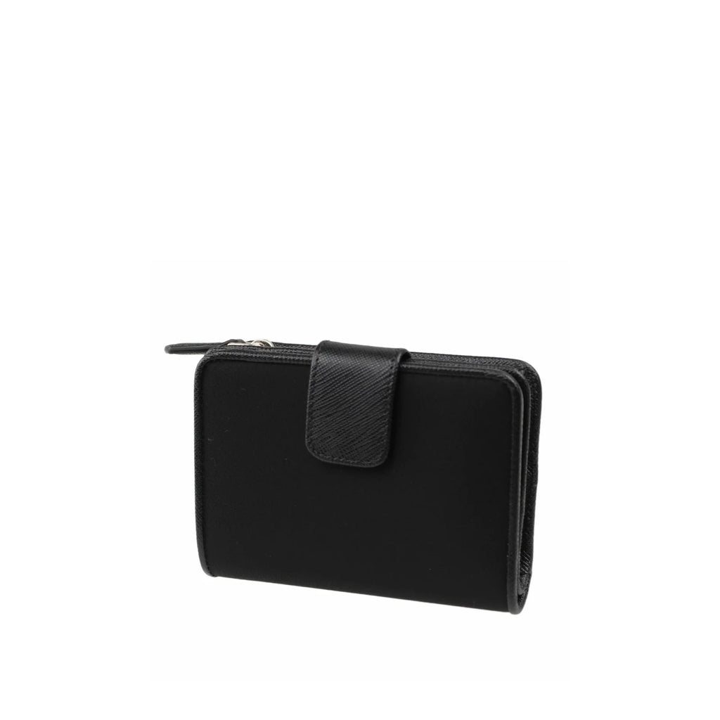 Prada Nylon and Leather French Wallet