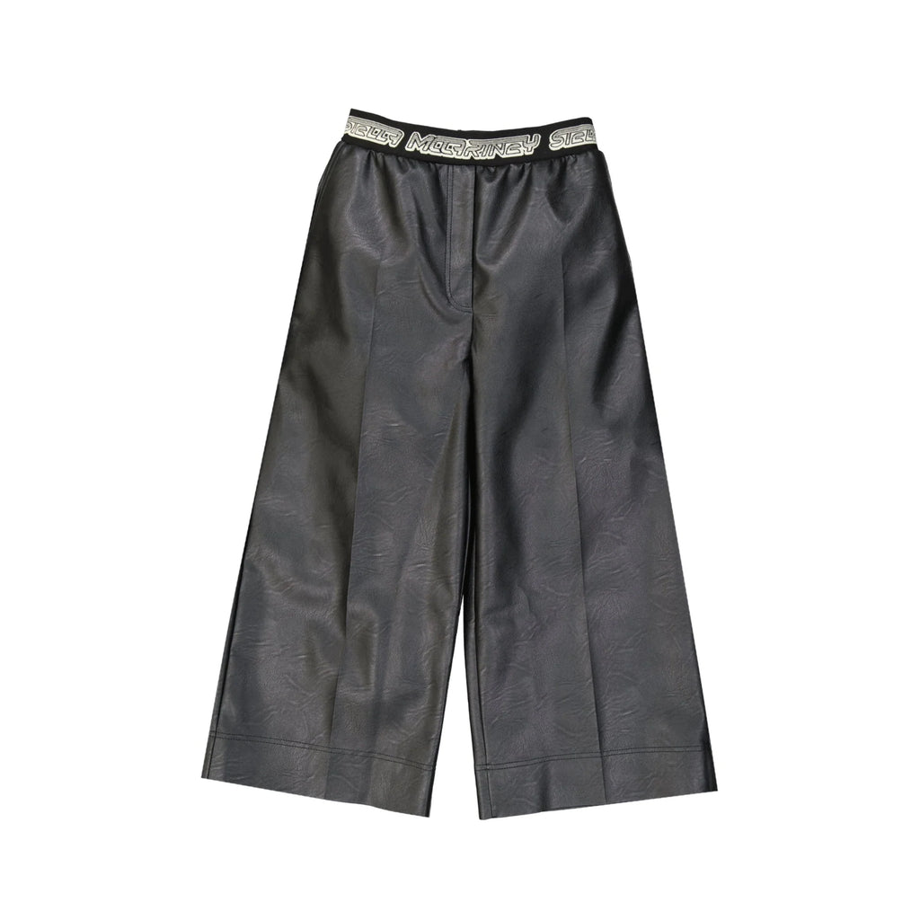 Stella Mccartney Cropped Leather Effect Pants