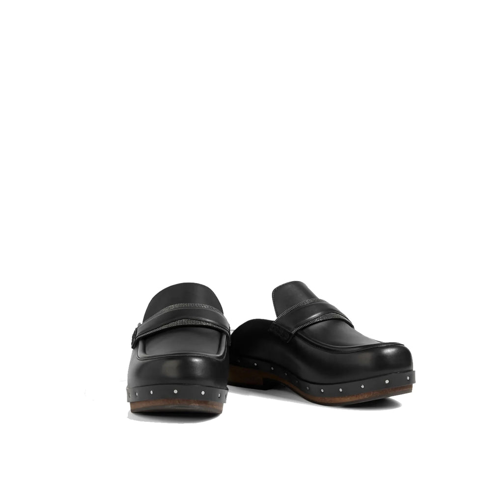 Brunello Cucinelli Leather Clogs Mules
