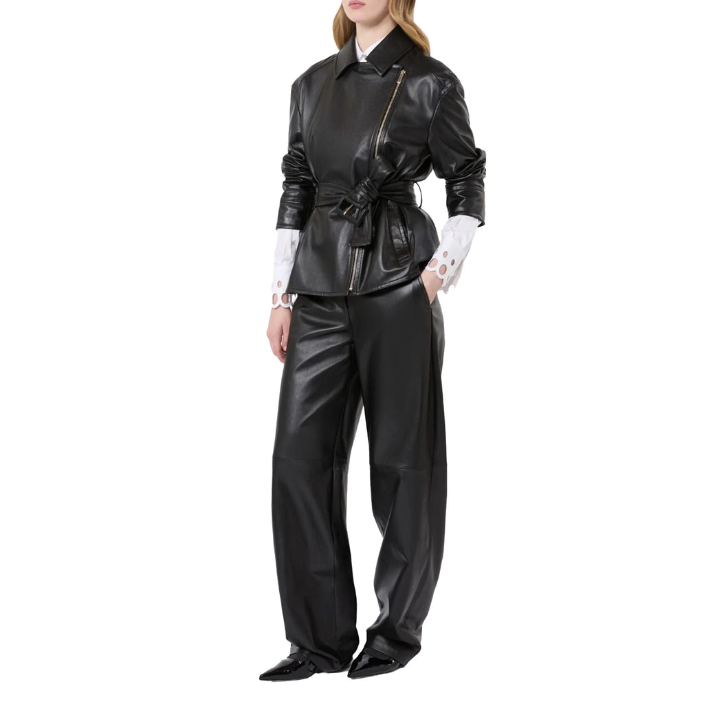 Max Mara Studio Nappa Leather Giusto Jacket