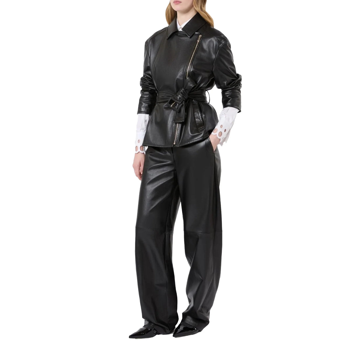 Max Mara Studio Nappa Leather Giusto Jacket