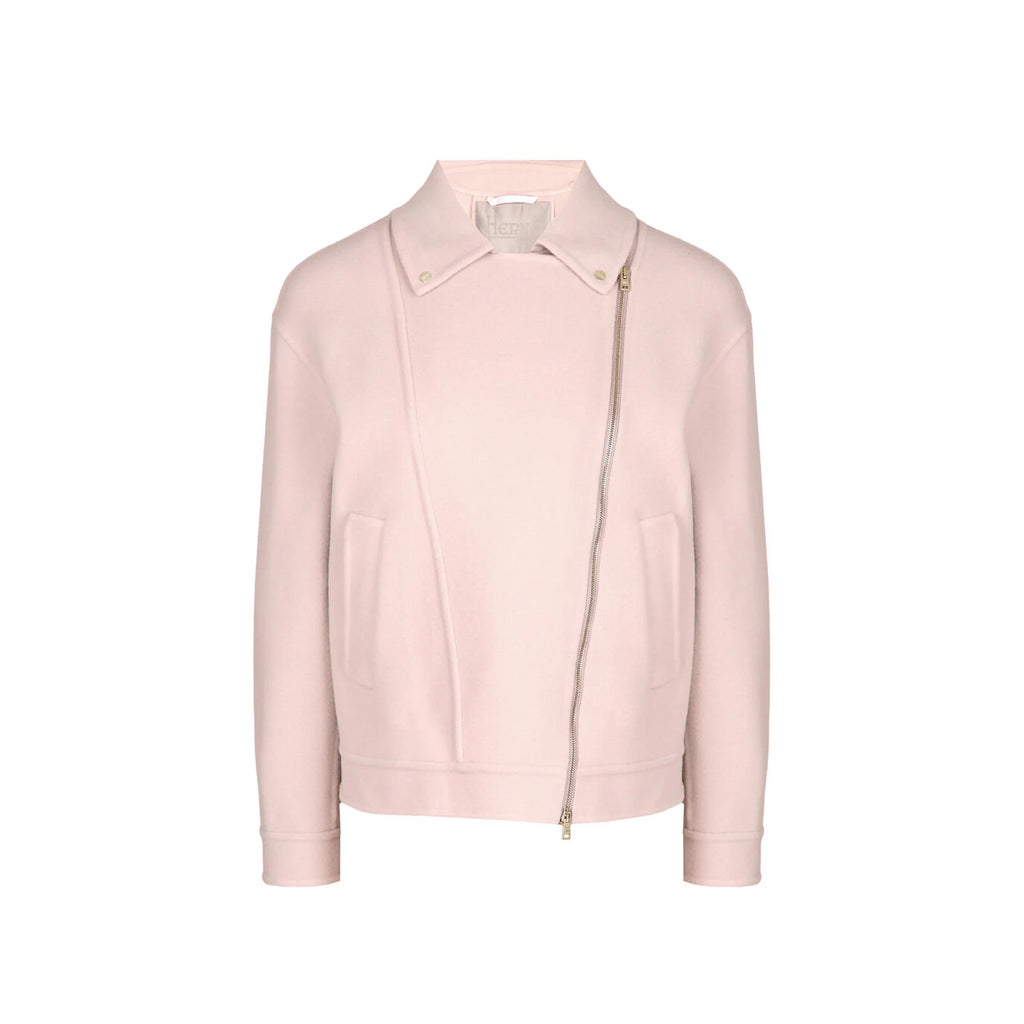 HERNO Wool Biker Jacket